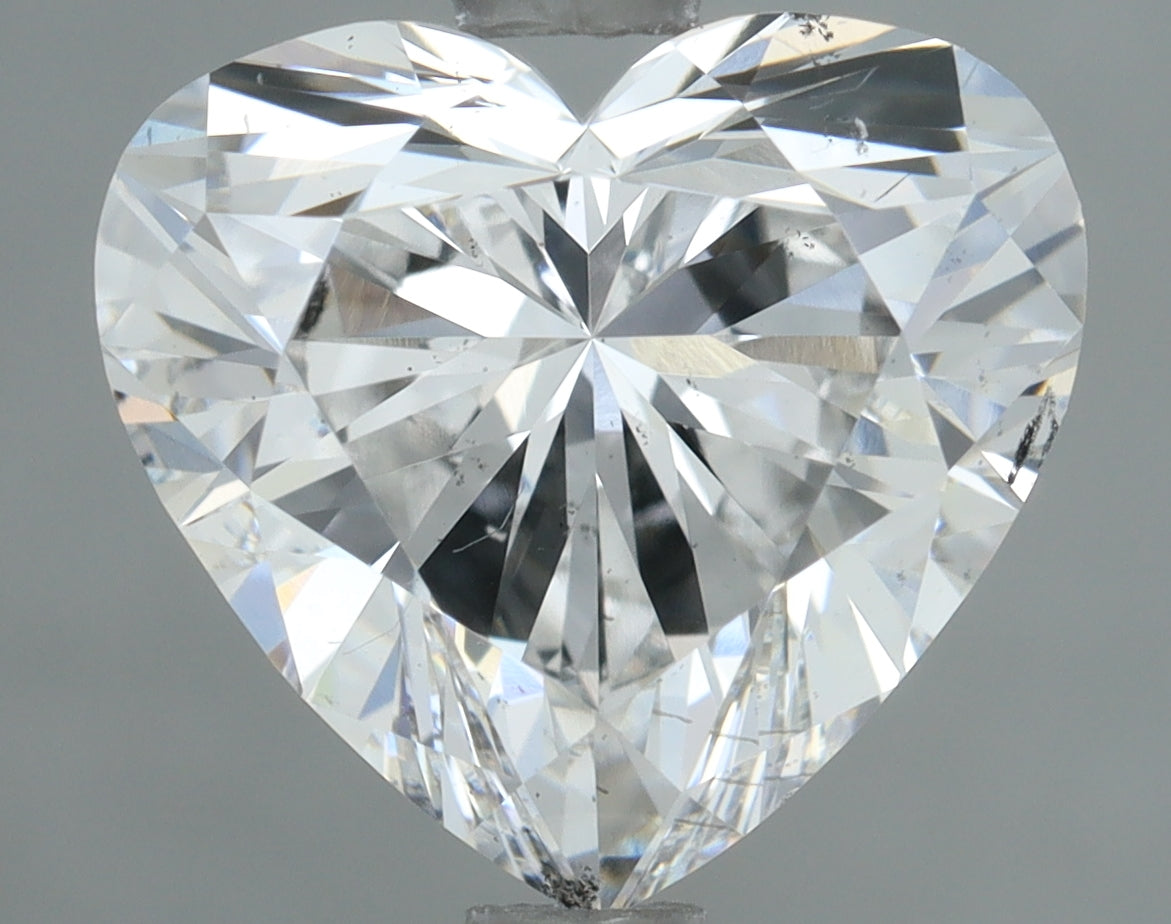 Lab-Grown 2.01 Carat Heart Shape Diamond color F Clarity SI1, precious stones, engagement diamonds