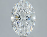 Lab-Grown 3.01 Carat Oval Shape Diamond color D Clarity VS1, precious stones, engagement diamonds