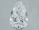 Lab-Grown 2.01 Carat Pear Shape Diamond color D Clarity VS2, precious stones, engagement diamonds