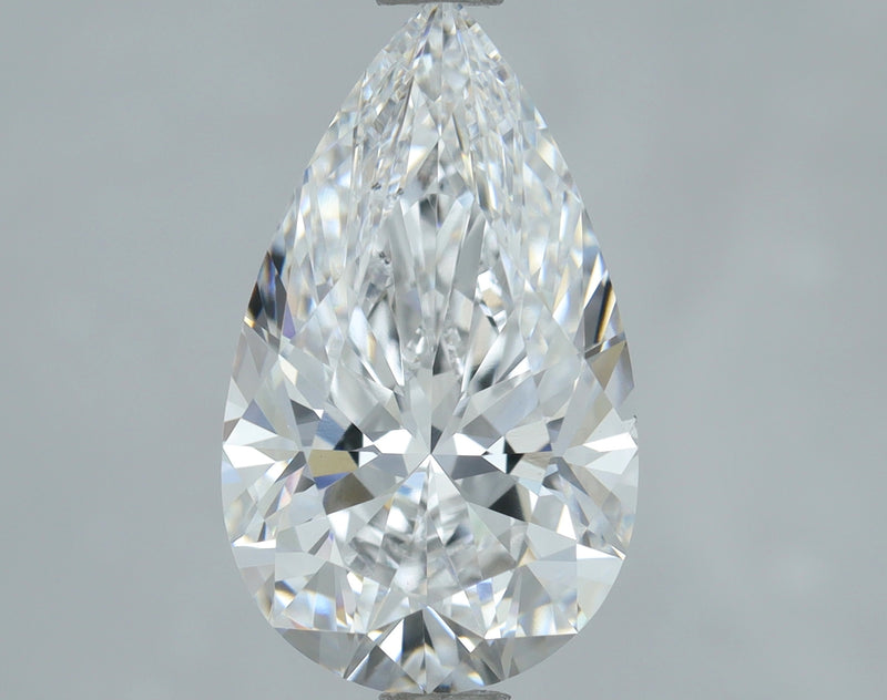 Lab-Grown 2.01 Carat Pear Shape Diamond color D Clarity VS2, precious stones, engagement diamonds