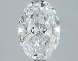 Lab-Grown 2.09 Carat Oval Shape Diamond color D Clarity VS2, precious stones, engagement diamonds