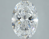 Lab-Grown 3.90 Carat Oval Shape Diamond color D Clarity VS2, precious stones, engagement diamonds