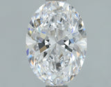 Lab-Grown 1.00 Carat Oval Shape Diamond color D Clarity VS1, precious stones, engagement diamonds