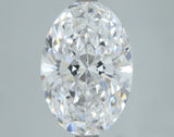 Lab-Grown 3.02 Carat Oval Shape Diamond color D Clarity VS1, precious stones, engagement diamonds