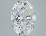 Lab-Grown 3.00 Carat Oval Shape Diamond color D Clarity VS1, precious stones, engagement diamonds