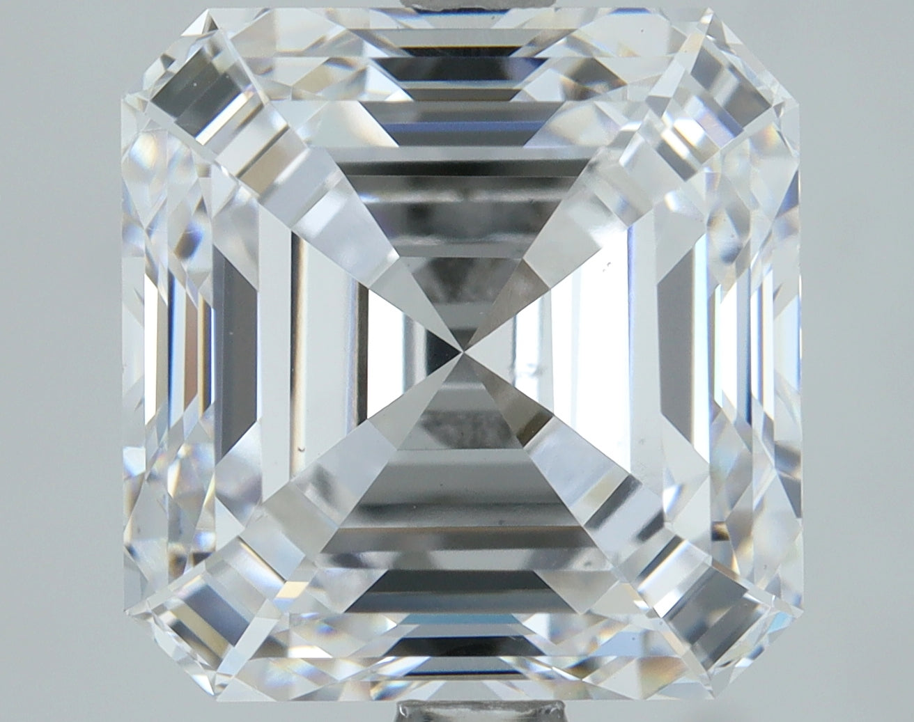 Lab-Grown 4.02 Carat Asscher Cut Diamond color E Clarity VS1, precious stones, engagement diamonds