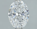 Lab-Grown 1.00 Carat Oval Shape Diamond color D Clarity VS2, precious stones, engagement diamonds