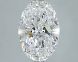 Lab-Grown 3.01 Carat Oval Shape Diamond color D Clarity VS2, precious stones, engagement diamonds