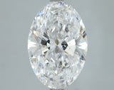 Lab-Grown 3.51 Carat Oval Shape Diamond color D Clarity SI1, precious stones, engagement diamonds