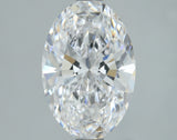 Lab-Grown 2.01 Carat Oval Shape Diamond color D Clarity VS2, precious stones, engagement diamonds