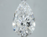 Lab-Grown 4.02 Carat Pear Shape Diamond color D Clarity VS2, precious stones, engagement diamonds