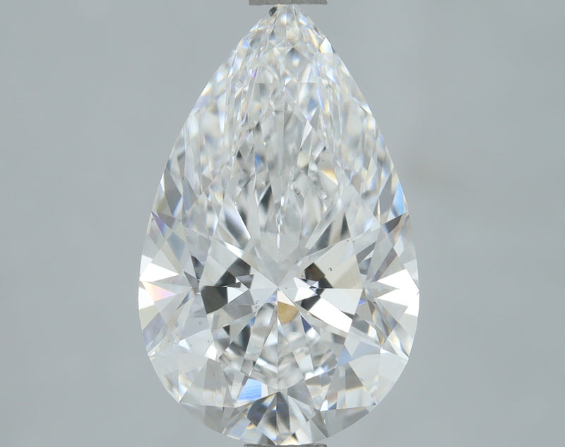 Lab-Grown 2.09 Carat Pear Shape Diamond color D Clarity VS2, precious stones, engagement diamonds