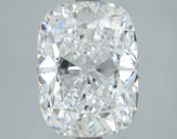 Lab-Grown 3.52 Carat Cushion Brilliant Diamond color E Clarity VS2, precious stones, engagement diamonds