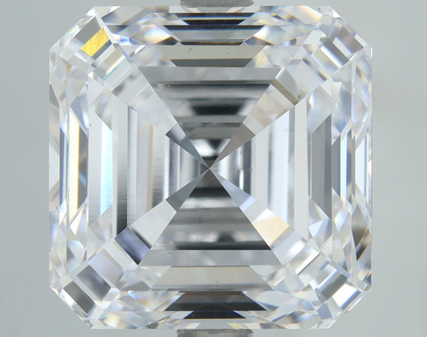 Lab-Grown 5.03 Carat Asscher Cut Diamond color D Clarity VS1, precious stones, engagement diamonds