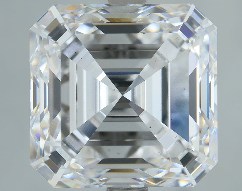 Lab-Grown 6.05 Carat Asscher Cut Diamond color E Clarity VS2, precious stones, engagement diamonds