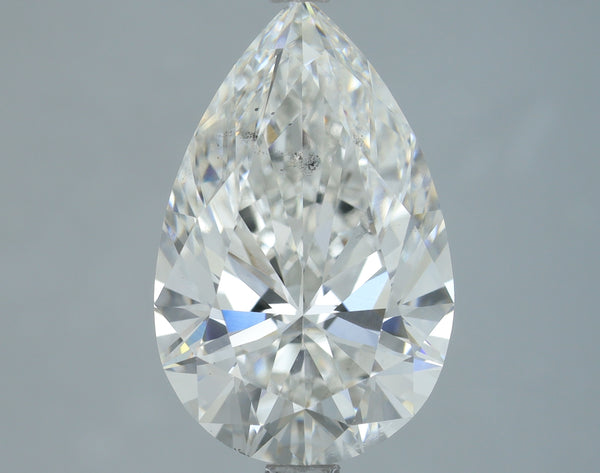 Lab-Grown 3.70 Carat Pear Shape Diamond color G Clarity VS2, precious stones, engagement diamonds