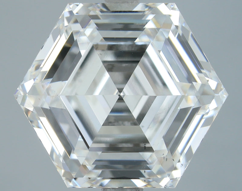 Lab-Grown 4.10 Carat Hexagonal Shape Diamond color E Clarity VS2, precious stones, engagement diamonds