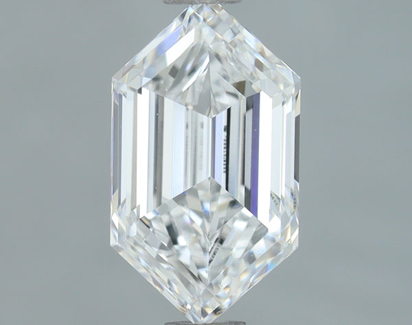 Lab-Grown 1.00 Carat Long Hexagonal Shape Diamond color D Clarity VS1, precious stones, engagement diamonds
