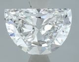 Lab-Grown 1.00 Carat Half Moon Shape Diamond color D Clarity VS1, precious stones, engagement diamonds