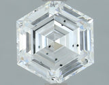 Lab-Grown 1.01 Carat Hexagonal Shape Diamond color D Clarity SI1, precious stones, engagement diamonds