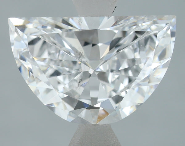 Lab-Grown 1.50 Carat Half Moon Shape Diamond color E Clarity VS2, precious stones, engagement diamonds