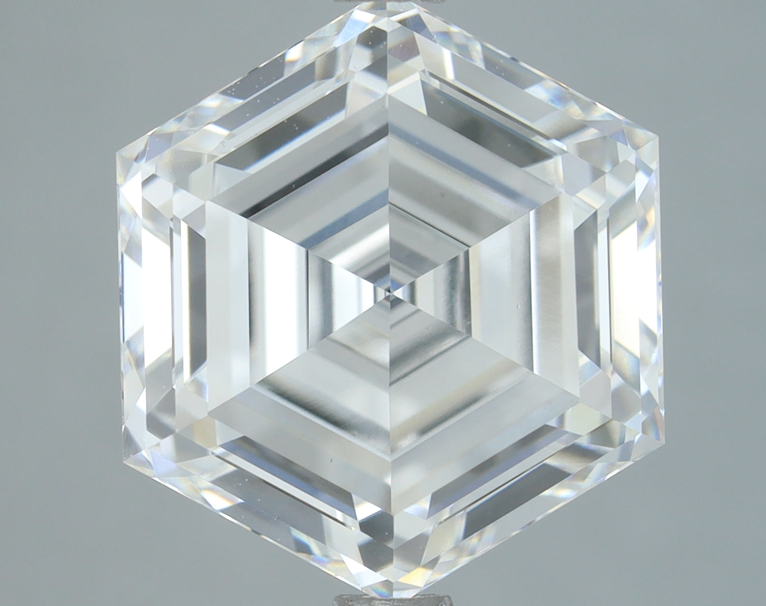 Lab-Grown 4.06 Carat Hexagonal Shape Diamond color D Clarity VVS2, precious stones, engagement diamonds