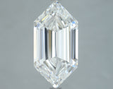 Lab-Grown 4.11 Carat Long Hexagonal Shape Diamond color E Clarity VS1, precious stones, engagement diamonds