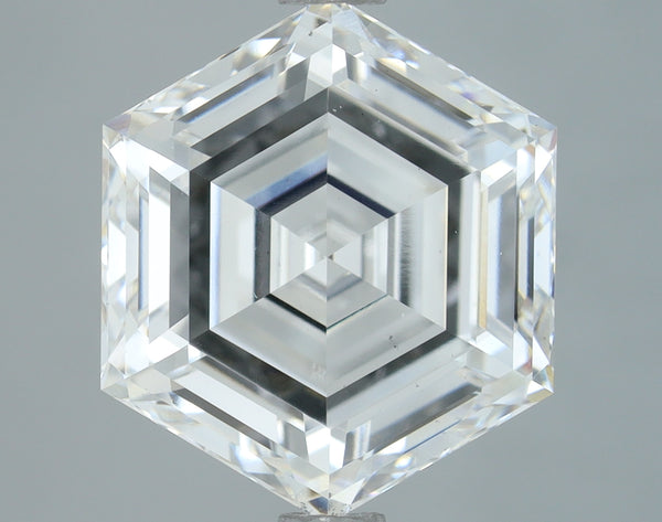 Lab-Grown 3.25 Carat Hexagonal Shape Diamond color F Clarity VS1, precious stones, engagement diamonds