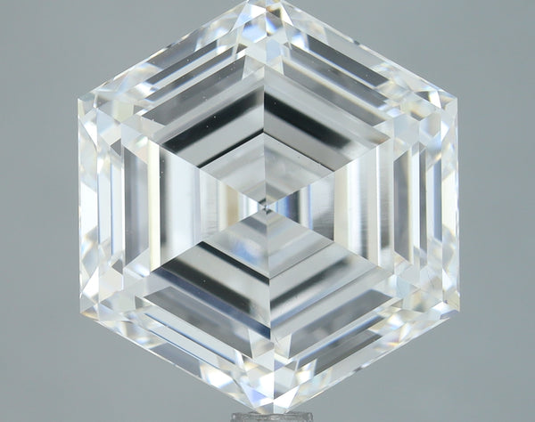 Lab-Grown 4.13 Carat Hexagonal Shape Diamond color E Clarity VS1, precious stones, engagement diamonds