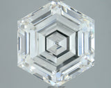 Lab-Grown 3.70 Carat Hexagonal Shape Diamond color F Clarity VS2, precious stones, engagement diamonds