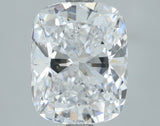 Lab-Grown 2.73 Carat Cushion Brilliant Diamond color D Clarity VS2, precious stones, engagement diamonds