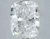 Lab-Grown 4.00 Carat Cushion Brilliant Diamond color D Clarity VS2, precious stones, engagement diamonds