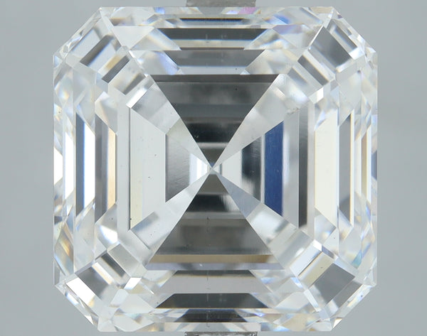 Lab-Grown 5.08 Carat Asscher Cut Diamond color D Clarity VS2, precious stones, engagement diamonds