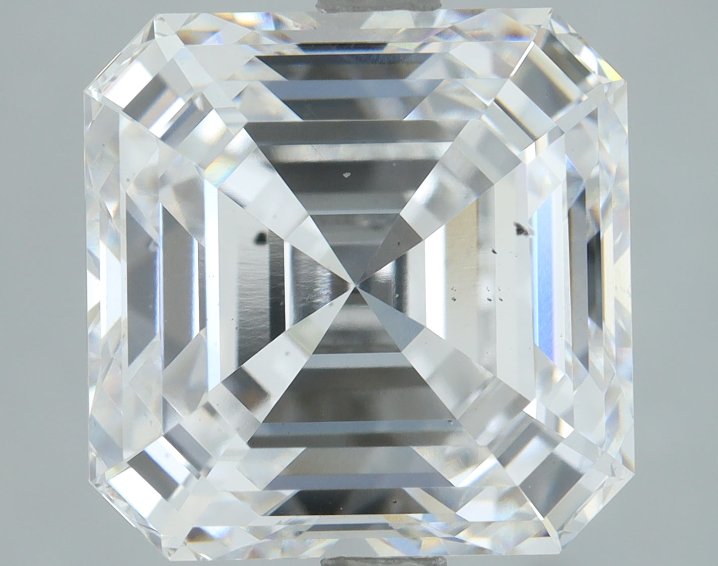 Lab-Grown 5.03 Carat Asscher Cut Diamond color D Clarity VS2, precious stones, engagement diamonds
