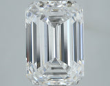 Lab-Grown 3.02 Carat Emerald Cut Diamond color D Clarity VS1, precious stones, engagement diamonds