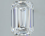 Lab-Grown 2.60 Carat Emerald Cut Diamond color D Clarity VVS2, precious stones, engagement diamonds