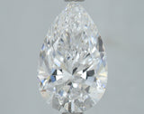 Lab-Grown 2.01 Carat Pear Shape Diamond color D Clarity VS2, precious stones, engagement diamonds