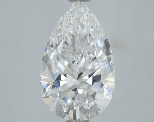 Lab-Grown 2.01 Carat Pear Shape Diamond color D Clarity VS2, precious stones, engagement diamonds