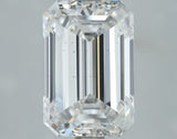 Lab-Grown 3.01 Carat Emerald Cut Diamond color E Clarity VS2, precious stones, engagement diamonds