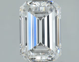 Lab-Grown 1.70 Carat Emerald Cut Diamond color E Clarity VS1, precious stones, engagement diamonds