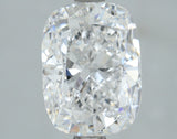 Lab-Grown 2.01 Carat Cushion Brilliant Diamond color E Clarity VS2, precious stones, engagement diamonds