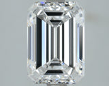 Lab-Grown 2.01 Carat Emerald Cut Diamond color D Clarity VS1, precious stones, engagement diamonds