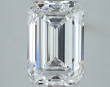 Lab-Grown 3.05 Carat Emerald Cut Diamond color D Clarity VS1, precious stones, engagement diamonds