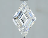 Lab-Grown 1.04 Carat Lozenge Step Cut Diamond color E Clarity VVS2, precious stones, engagement diamonds