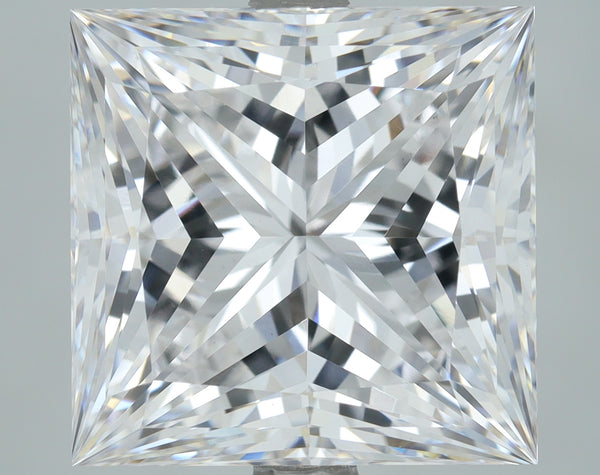 Lab-Grown 5.02 Carat Princess Cut Diamond color E Clarity VS1, precious stones, engagement diamonds