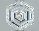 Lab-Grown 1.00 Carat Hexagonal Shape Diamond color D Clarity VVS2, precious stones, engagement diamonds