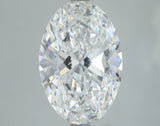 Lab-Grown 4.11 Carat Oval Shape Diamond color E Clarity VS2 With GIA Certificate, precious stones, engagement diamonds