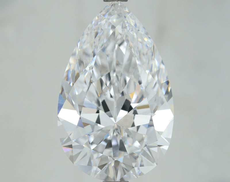 Lab-Grown 5.02 Carat Pear Shape Diamond color D Clarity VS1, precious stones, engagement diamonds