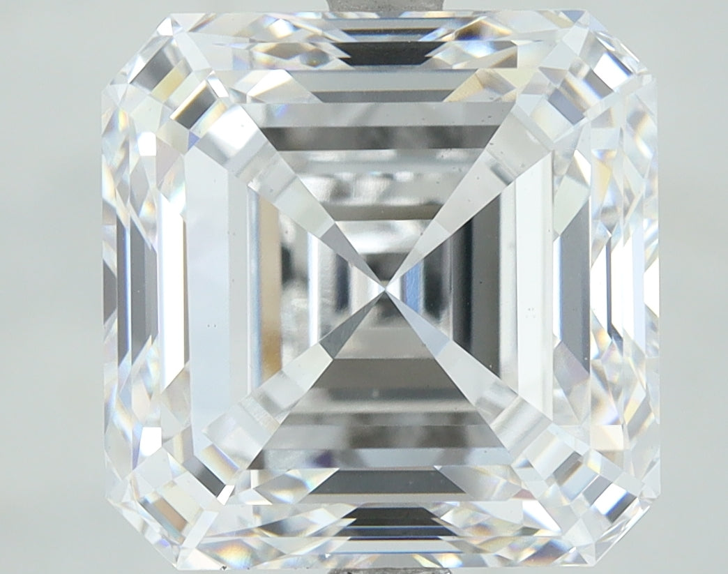 Lab-Grown 6.02 Carat Asscher Cut Diamond color E Clarity VS1, precious stones, engagement diamonds