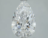 Lab-Grown 2.01 Carat Pear Shape Diamond color D Clarity VVS2, precious stones, engagement diamonds